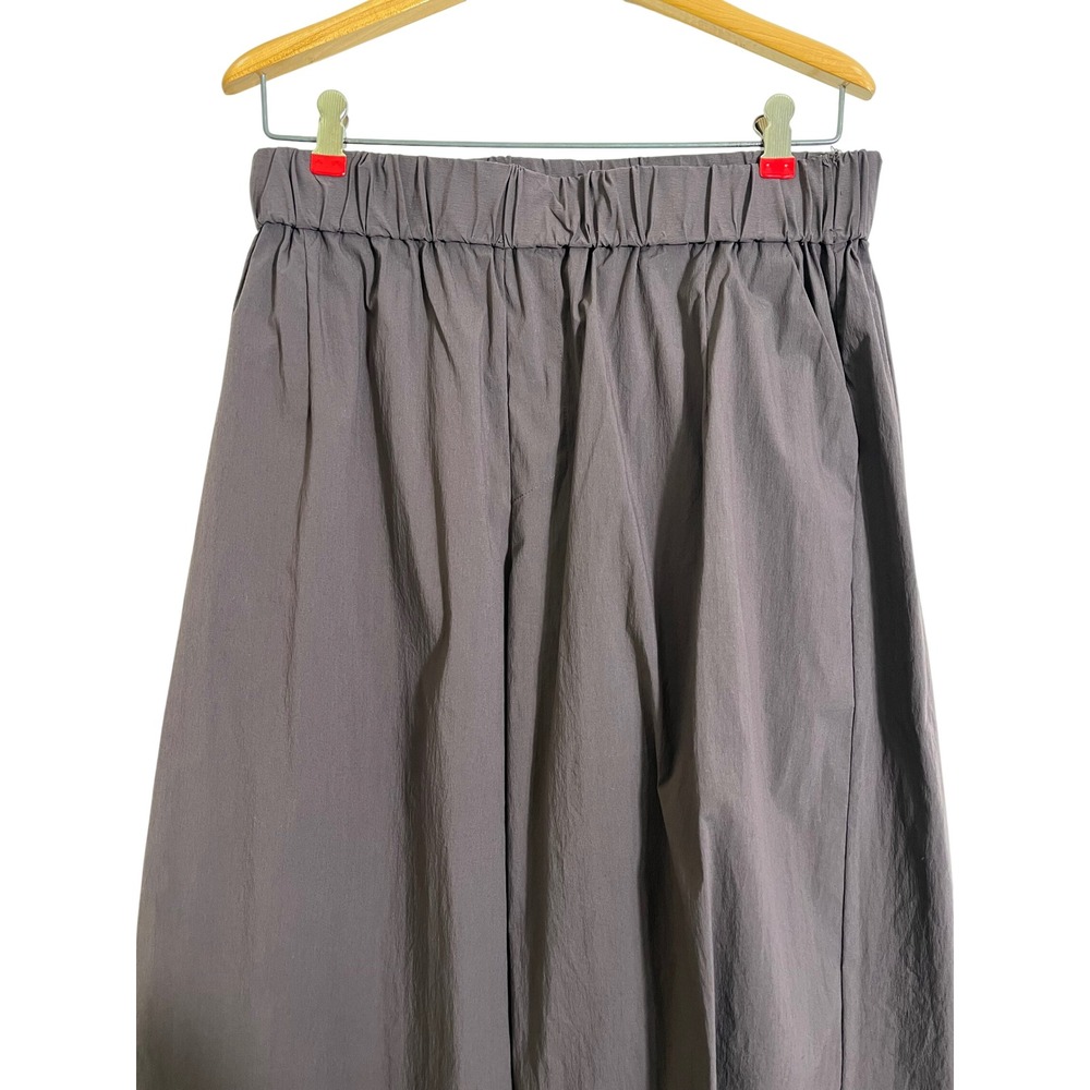 ST. AGNI Relaxed Balloon Wide Leg Trouser Pants in Chocolate Brown - Picture 5 of 11
